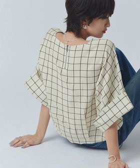 【ピエロ/Pierrot】 RASW シアーチェックドルマンブラウス人気、トレンドファッション・服の通販 founy(ファニー) ファッション Fashion レディースファッション Fashion for Women トップス・カットソー Cut & Sew Tops シャツ・ブラウス・オフィスカジュアル Elegant Blouses & Button-Ups シアー Sheer, See-Through シンプル Simple, Minimal チェック Check, Plaid, Tartan プチプライス・低価格 Affordable / Budget Price 夏 Summer |ID:prp329100004539777
