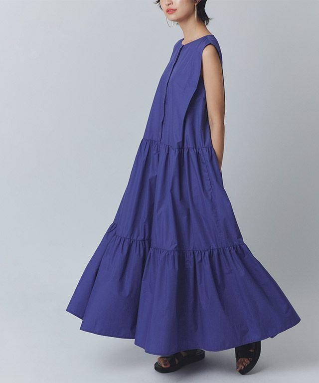 【ピエロ/Pierrot】のRASW タックスリーブティアードワンピース インテリア・キッズ・メンズ・レディースファッション・服の通販 founy(ファニー) 　ファッション　Fashion　レディースファッション　WOMEN　ワンピース　Dress　2025年　2025　2025春夏・S/S　Ss,Spring/Summer,2025　ノースリーブ　No Sleeve　バランス　Balance　プチプライス・低価格　Affordable　ポケット　Pocket　エレガント 上品　Elegant　[RASW]タックスリーブティアードワンピース|ID: prp329100004539781 ipo3291000000032076846