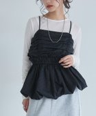 【ピエロ/Pierrot】のECLAM ギャザーバルーンビスチェ 163cm / ドット/ブラック / M|ID: prp329100004554132 ipo3291000000034283442