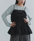 【ピエロ/Pierrot】のECLAM ギャザーバルーンビスチェ 163cm / ブラック / M|ID:prp329100004554132