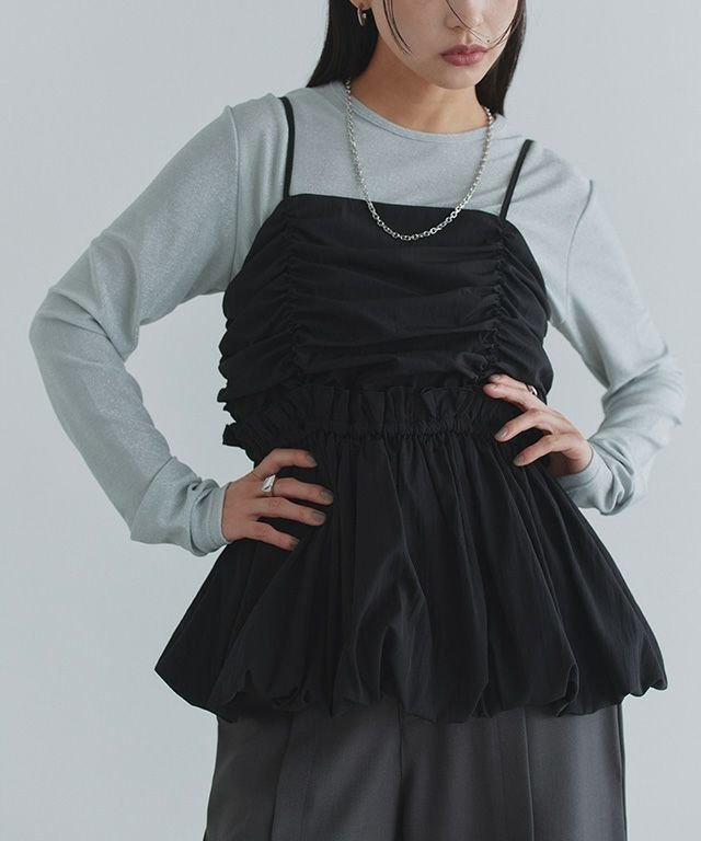 【ピエロ/Pierrot】のECLAM ギャザーバルーンビスチェ インテリア・キッズ・メンズ・レディースファッション・服の通販 founy(ファニー) https://founy.com/ ファッション Fashion レディースファッション Fashion for Women トップス・カットソー Cut & Sew Tops ビスチェ Bustiers & Corset Tops / Layered Bustier Style 2025年 2025 2025春夏・S/S Spring/Summer 2025 SS25 おすすめ Recommended / Our Picks カットソー Cut and Sewn Top ギャザー Gathered, Ruffled シャーリング Shirring, Ruched ストライプ Stripe, Striped Pattern タンク Tank Top, Sleeveless Top デニム Denim, Jeans Material ドット Polka Dot, Dot Pattern バルーン Balloon, Balloon Silhouette ビスチェ Bustier, Corset Top フリル Frill, Ruffle プチプライス・低価格 Affordable / Budget Price ベーシック Basic, Essential 切替 Switching, Contrast Panel 無地 Plain, Solid Color |ID: prp329100004554132 ipo3291000000035622101