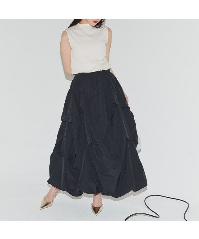 【ピエロ/Pierrot】のECLAM 前後2WAYドッキングボリュームワンピース インテリア・キッズ・メンズ・レディースファッション・服の通販 founy(ファニー) 　ファッション　Fashion　レディースファッション　WOMEN　ワンピース　Dress　2025年　2025　2025春夏・S/S　Ss,Spring/Summer,2025　ジップ　Zip　ドッキング　Docking　フェミニン　Feminine　プチプライス・低価格　Affordable　166cm / アイボリー×ブラック / M|ID: prp329100004554142 ipo3291000000032187759