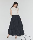 【ピエロ/Pierrot】のECLAM 前後2WAYドッキングボリュームワンピース 166cm / アイボリー×ブラック / M|ID:prp329100004554142