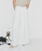 【ピエロ/Pierrot】のECLAM タックデザインワイドパンツ 163cm / ホワイト / M|ID: prp329100004554159 ipo3291000000032187834