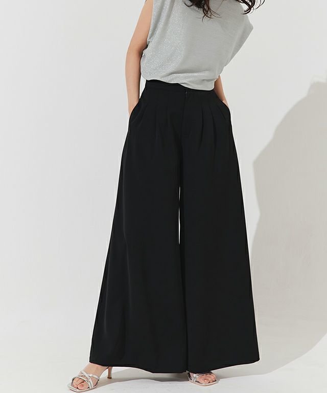 【ピエロ/Pierrot】のECLAM タックデザインワイドパンツ 人気、トレンドファッション・服の通販 founy(ファニー) 　ファッション　Fashion　レディースファッション　Fashion for Women　パンツ　Pants & Trousers　シンプル　Simple, Minimal　プチプライス・低価格　Affordable / Budget Price　ワイド　Wide, Wide Fit　春　Spring　秋　Autumn　 other-1|ID: prp329100004554159 ipo3291000000035622251