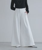 【ピエロ/Pierrot】のECLAM タックデザインワイドパンツ 163cm / ホワイト / M|ID: prp329100004554159 ipo3291000000035622259