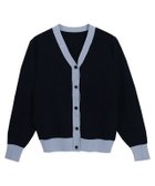 【ピエロ/Pierrot】の【会員優待】配色Vネックニットカーディガン ネイビー|ID: prp329100004562499 ipo3291000000033729021