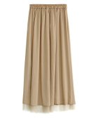 【ピエロ/Pierrot】の【アウトレットSALE!】2wayチュールサテンスカート ライトベージュ|ID: prp329100004562536 ipo3291000000032260967