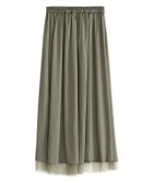 【ピエロ/Pierrot】の【アウトレットSALE!】2wayチュールサテンスカート ライトカーキ|ID: prp329100004562536 ipo3291000000032260969