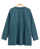 【ピエロ/Pierrot】の【アウトレットSALE!】プリーツ切り替えブラウス ブルーグリーン|ID: prp329100004562576 ipo3291000000032261202