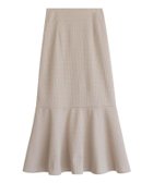 【ピエロ/Pierrot】の【アウトレットSALE!】千鳥格子マーメイドスカート ライトベージュ|ID: prp329100004562581 ipo3291000000032261234