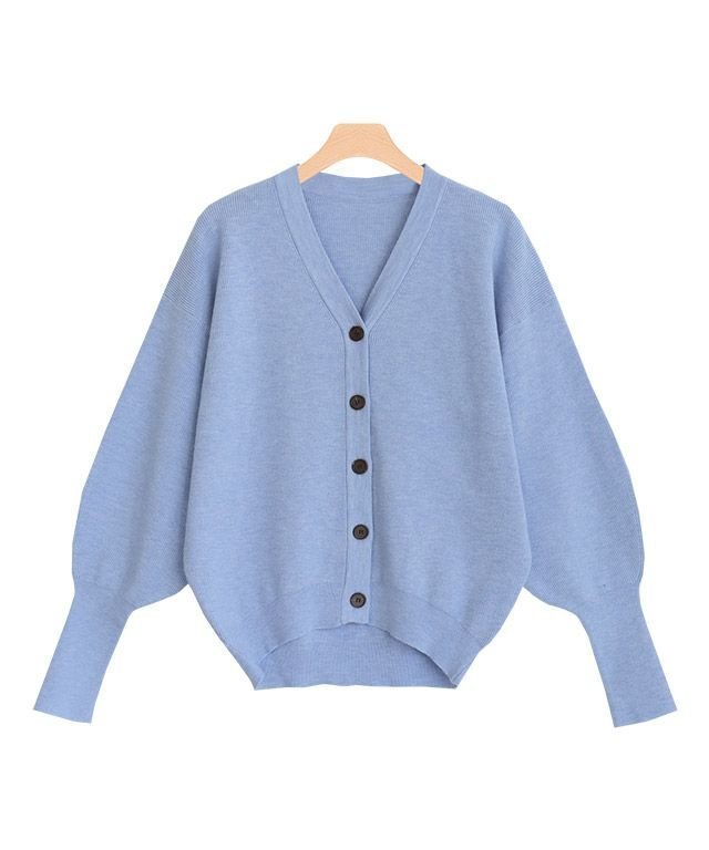 【ピエロ/Pierrot】のVネックルーズカーディガン インテリア・キッズ・メンズ・レディースファッション・服の通販 founy(ファニー) 　ファッション　Fashion　レディースファッション　Fashion for Women　トップス・カットソー　Cut & Sew Tops　カーディガン・羽織り　Layered Style Cardigans　Vネックトップス　V-Neck Tops / V-Cut Neckline Shirts　カーディガン　Cardigan, Knitwear　デコルテ　Décolleté, Neckline　プチプライス・低価格　Affordable / Budget Price　ルーズ　Loose, Oversized　杢サックス|ID: prp329100004562589 ipo3291000000032261298