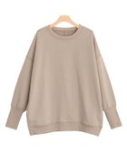 【ピエロ/Pierrot】の裏毛ルーズチュニックプルオーバー ベージュ|ID: prp329100004562593 ipo3291000000032261320