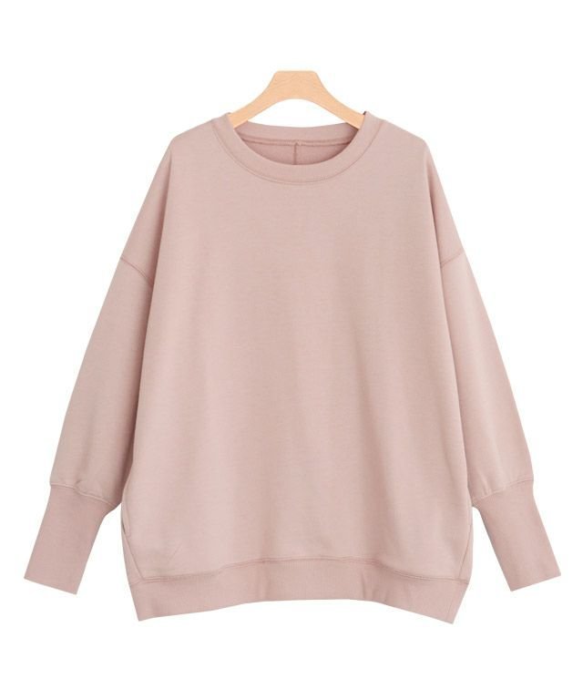 【ピエロ/Pierrot】の裏毛ルーズチュニックプルオーバー インテリア・キッズ・メンズ・レディースファッション・服の通販 founy(ファニー) 　ファッション　Fashion　レディースファッション　Fashion for Women　トップス・カットソー　Cut & Sew Tops　カジュアルプルオーバー・ニットトップス　Pullovers & Knit Tops / Casual Pullovers　プチプライス・低価格　Affordable / Budget Price　ポケット　Pocket, Pocket Detail　ライトピンク|ID: prp329100004562593 ipo3291000000032261322