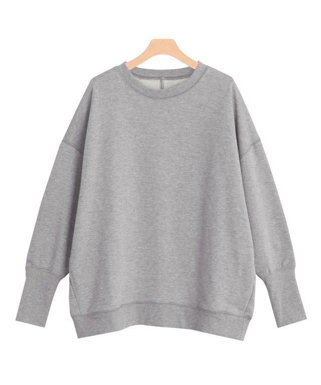 【ピエロ/Pierrot】の裏毛ルーズチュニックプルオーバー インテリア・キッズ・メンズ・レディースファッション・服の通販 founy(ファニー) 　ファッション　Fashion　レディースファッション　Fashion for Women　トップス・カットソー　Cut & Sew Tops　カジュアルプルオーバー・ニットトップス　Pullovers & Knit Tops / Casual Pullovers　プチプライス・低価格　Affordable / Budget Price　ポケット　Pocket, Pocket Detail　杢グレー|ID: prp329100004562593 ipo3291000000032261323