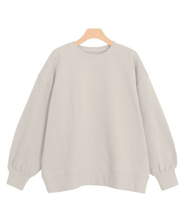 【ピエロ/Pierrot】の【アウトレットSALE!】ボリュームスリーブスウェットプルオーバー インテリア・キッズ・メンズ・レディースファッション・服の通販 founy(ファニー) 　ファッション　Fashion　レディースファッション　Ladies' Fashion Online　トップス・カットソー　Tops/Tshirt　パーカ　Sweats　プルオーバー　Pullover　スウェット　Sweat　ボリュームスリーブ / フリル袖　Volume Sleeve　アウトレット　Outlet　トレンド　Trend　プチプライス・低価格　Affordable　グレージュ|ID: prp329100004562595 ipo3291000000032261335