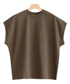 【ピエロ/Pierrot】の【アウトレットSALE!】USAコットンモックネックフレンチカットソー ブラウン|ID: prp329100004562627 ipo3291000000032589059