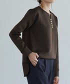 【ピエロ/Pierrot】のダンボールキーネックパールトップス 人気、トレンドファッション・服の通販 founy(ファニー) ファッション Fashion レディースファッション WOMEN トップス・カットソー Tops/Tshirt カットソー Cut And Sew シンプル Simple デコルテ Decolletage パール Pearl フェミニン Feminine プチプライス・低価格 Affordable エレガント 上品 Elegant thumbnail ブラウン|ID: prp329100004562639 ipo3291000000032261741