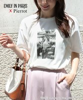 【ピエロ/Pierrot】の【EMILY IN PARIS】フォトプリントTシャツ 人気、トレンドファッション・服の通販 founy(ファニー) ファッション Fashion レディースファッション WOMEN トップス・カットソー Tops/Tshirt シャツ/ブラウス Shirts/Blouses ロング / Tシャツ T-Shirts 送料無料 Free Shipping 2025年 2025 2025春夏・S/S Ss,Spring/Summer,2025 シンプル Simple デニム Denim フレンチ French フロント Front プチプライス・低価格 Affordable プリント Print ロング Long ワンポイント One Point |ID:prp329100004564028