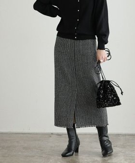 【ピエロ/Pierrot】 ツイードロングスカート人気、トレンドファッション・服の通販 founy(ファニー) ファッション Fashion レディースファッション WOMEN スカート Skirt ロングスカート Long Skirt おすすめ Recommend チェック Check ツイード Tweed フリンジ Fringe プチプライス・低価格 Affordable ポケット Pocket ロング Long |ID:prp329100004568976