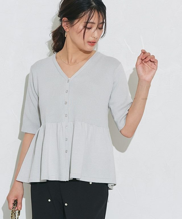 【ピエロ/Pierrot】のペプラムニットカーディガン インテリア・キッズ・メンズ・レディースファッション・服の通販 founy(ファニー) https://founy.com/ ファッション Fashion レディースファッション Fashion for Women トップス・カットソー Cut & Sew Tops ニット Knit Tops & Sweaters カーディガン・羽織り Layered Style Cardigans 送料無料 Free Shipping 2025年 2025 2025春夏・S/S Spring/Summer 2025 SS25 ギャザー Gathered, Ruffled デコルテ Décolleté, Neckline デニム Denim, Jeans Material フレア Flare, Flared プチプライス・低価格 Affordable / Budget Price ボトム Bottoms, Lower Wear ビジネス 仕事 通勤 Business / Work / Commuting |ID: prp329100004580610 ipo3291000000032620734