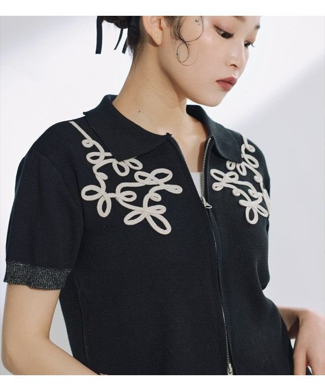 【ピエロ/Pierrot】のECLAM コードレース使いジップデザインニット インテリア・キッズ・メンズ・レディースファッション・服の通販 founy(ファニー) https://founy.com/ ファッション Fashion レディースファッション Fashion for Women トップス・カットソー Cut & Sew Tops ニット Knit Tops & Sweaters 2025年 2025 2025春夏・S/S Spring/Summer 2025 SS25 クロップド Cropped, Short Length コンパクト Compact, Small Size ジップ Zip, Zipper フロント Front, Front Design プチプライス・低価格 Affordable / Budget Price レース Lace, Lace Fabric |ID: prp329100004587751 ipo3291000000032538568