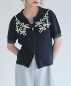 【ピエロ/Pierrot】のECLAM コードレース使いジップデザインニット 人気、トレンドファッション・服の通販 founy(ファニー) ファッション Fashion レディースファッション Fashion for Women トップス・カットソー Cut & Sew Tops ニット Knit Tops & Sweaters クロップド Cropped, Short Length コンパクト Compact, Small Size ジップ Zip, Zipper フロント Front, Front Design プチプライス・低価格 Affordable / Budget Price レース Lace, Lace Fabric thumbnail [ECLAM] コードレース使いジップデザインニット|ID: prp329100004587751 ipo3291000000036127211