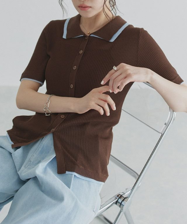 【ピエロ/Pierrot】のECLAM 麻タッチ配色デザインカーデ インテリア・キッズ・メンズ・レディースファッション・服の通販 founy(ファニー) https://founy.com/ ファッション Fashion レディースファッション Fashion for Women トップス・カットソー Cut & Sew Tops 2025年 2025 2025春夏・S/S Spring/Summer 2025 SS25 カーディガン Cardigan, Knitwear シンプル Simple, Minimal デニム Denim, Jeans Material トレンド Trend, Trending Now プチプライス・低価格 Affordable / Budget Price 夏 Summer 春 Spring S/S・春夏 SS, Spring/Summer, Warm Season |ID: prp329100004587756 ipo3291000000032538593
