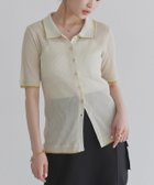 【ピエロ/Pierrot】のECLAM 麻タッチ配色デザインカーデ [ECLAM] 麻タッチ配色デザインカーデ|ID: prp329100004587756 ipo3291000000036257226