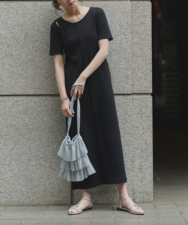 【ピエロ/Pierrot】のECLAM リブカットソーレイヤード風ワンピース 人気、トレンドファッション・服の通販 founy(ファニー) ファッション Fashion レディースファッション Fashion for Women ワンピース Dresses スリット Slit, Slit Detail ブルゾン Blouson, Bomber Jacket プチプライス・低価格 Affordable / Budget Price ロング Long, Long-Length other-1|ID: prp329100004587757 ipo3291000000032538604