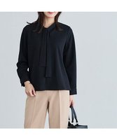 【ピエロ/Pierrot】のタイデザインTブラウス 人気、トレンドファッション・服の通販 founy(ファニー) ファッション Fashion レディースファッション Ladies' Fashion Online トップス・カットソー Tops/Tshirt シャツ/ブラウス Shirts/Blouses 送料無料 Free Shipping カットソー Cut And Sew カフス Cuffs シンプル Simple ジョーゼット Georgette スリーブ Sleeve プチプライス・低価格 Affordable |ID:prp329100004590743