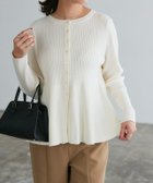 【ピエロ/Pierrot】のペプラムリブニットカーディガン 人気、トレンドファッション・服の通販 founy(ファニー) ファッション Fashion レディースファッション Ladies' Fashion Online トップス・カットソー Tops/Tshirt ニット Knit Tops カーディガン Cardigans シンプル Simple スリット Slit フェミニン Feminine フレア Flare プチプライス・低価格 Affordable ペプラム Peplum thumbnail アイボリー|ID: prp329100004590746 ipo3291000000032576133
