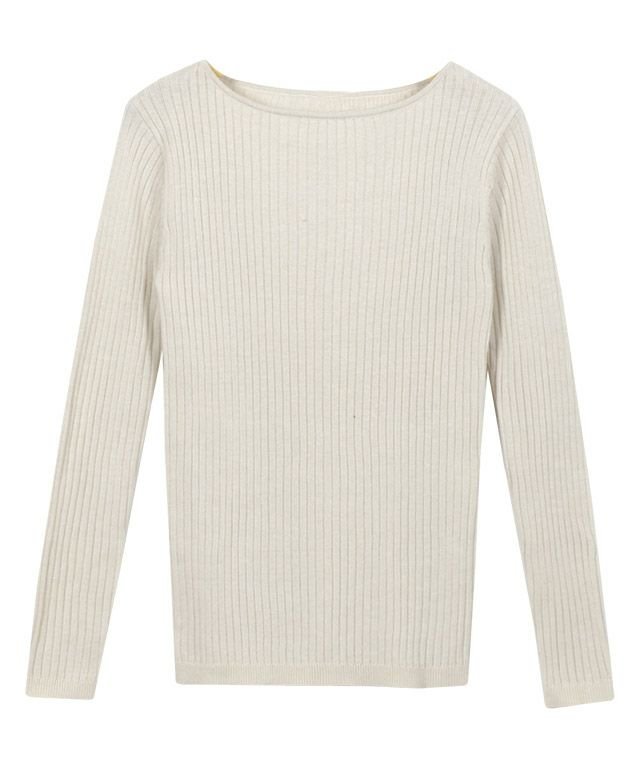 【ピエロ/Pierrot】の選べるネック綿混リブニット インテリア・キッズ・メンズ・レディースファッション・服の通販 founy(ファニー) 　ファッション　Fashion　レディースファッション　Ladies' Fashion Online　トップス・カットソー　Tops/Tshirt　ニット　Knit Tops　シンプル　Simple　プチプライス・低価格　Affordable　リブニット　Rib Knit　エレガント 上品　Elegant　アイボリー|ID: prp329100004591492 ipo3291000000032589086
