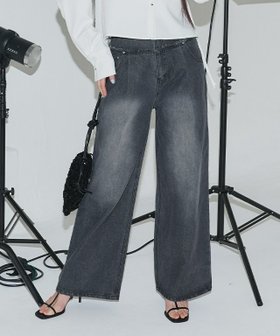 【ピエロ/Pierrot】 ECLAM フリンジデザインデニムパンツ人気、トレンドファッション・服の通販 founy(ファニー) ファッション Fashion レディースファッション Ladies' Fashion Online パンツ Pants デニムパンツ Denim Pants 2025年 2025 2025春夏・S/S Ss,Spring/Summer,2025 スタイリッシュ Stylish デニム Denim トレンド Trend プチプライス・低価格 Affordable ベーシック Basic ワイド Wide 切替 Switching |ID:prp329100004591495