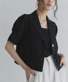 【ピエロ/Pierrot】のECLAM パフスリーブテーラードジャケット 人気、トレンドファッション・服の通販 founy(ファニー) ファッション Fashion レディースファッション Ladies' Fashion Online アウター Coat Outerwear ジャケット Jackets テーラードジャケット Tailored Jackets 2025年 2025 2025春夏・S/S Ss,Spring/Summer,2025 おすすめ Recommend シルバー Silver スタイリッシュ Stylish セットアップ Set Up タンク Tank デニム Denim プチプライス・低価格 Affordable thumbnail 166cm / ブラック / M|ID: prp329100004591496 ipo3291000000032589144