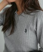 【ピエロ/Pierrot】の【U.S.POLO ASSN.】ケーブルポロニット 人気、トレンドファッション・服の通販 founy(ファニー) ファッション Fashion レディースファッション Ladies' Fashion Online トップス・カットソー Tops/Tshirt ニット Knit Tops トレンド Trend プチプライス・低価格 Affordable エレガント 上品 Elegant thumbnail 166cm / 杢グレー×ネイビー / M|ID: prp329100004593687 ipo3291000000032620711