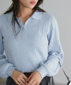 【ピエロ/Pierrot】の【U.S.POLO ASSN.】ケーブルポロニット 人気、トレンドファッション・服の通販 founy(ファニー) ファッション Fashion レディースファッション Ladies' Fashion Online トップス・カットソー Tops/Tshirt ニット Knit Tops トレンド Trend プチプライス・低価格 Affordable エレガント 上品 Elegant thumbnail 166cm / ライトブルー×オフホワイト / M|ID: prp329100004593687 ipo3291000000032620714