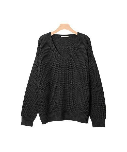 【ピエロ/Pierrot】の選べる2丈2ネックデザイン畦ニット 人気、トレンドファッション・服の通販 founy(ファニー) 　ファッション　Fashion　レディースファッション　Ladies' Fashion Online　トップス・カットソー　Tops/Tshirt　ニット　Knit Tops　プチプライス・低価格　Affordable　ボトム　Bottom　ミドル　Middle　ルーズ　Loose　ロング　Long　畦　Ridge　 other-1|ID: prp329100004596398 ipo3291000000032664249