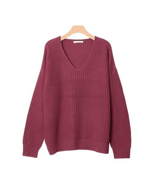 【ピエロ/Pierrot】の選べる2丈2ネックデザイン畦ニット インテリア・キッズ・メンズ・レディースファッション・服の通販 founy(ファニー) 　ファッション　Fashion　レディースファッション　Ladies' Fashion Online　トップス・カットソー　Tops/Tshirt　ニット　Knit Tops　プチプライス・低価格　Affordable　ボトム　Bottom　ミドル　Middle　ルーズ　Loose　ロング　Long　畦　Ridge　ダルローズ|ID: prp329100004596398 ipo3291000000032664258