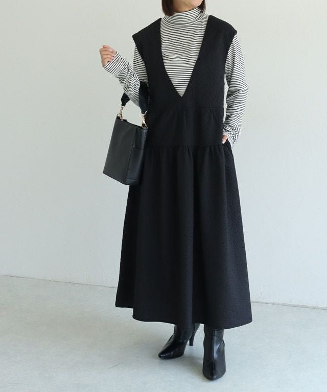 【ピエロ/Pierrot】のふくれジャカードティアードジャンパースカート インテリア・キッズ・メンズ・レディースファッション・服の通販 founy(ファニー) https://founy.com/ ファッション Fashion レディースファッション Fashion for Women スカート Skirts 送料無料 Free Shipping ジャカード／ジャガード Jacquard, Woven Pattern プチプライス・低価格 Affordable / Budget Price |ID: prp329100004598595 ipo3291000000036127496