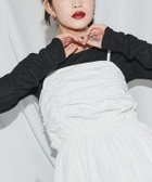 【ピエロ/Pierrot】のECLAM 袖シャーリングシアーカットソー 人気、トレンドファッション・服の通販 founy(ファニー) ファッション Fashion レディースファッション Fashion for Women トップス・カットソー Cut & Sew Tops カットソー・ベーシックTシャツ Cut-and-Sewn Tops / Stretch Tees & Basics 送料無料 Free Shipping 2025年 2025 2025春夏・S/S Spring/Summer 2025 SS25 インナー Innerwear キャミワンピース Cami Dress, Slip Dress シアー Sheer, See-Through シャーリング Shirring, Ruched ビスチェ Bustier, Corset Top プチプライス・低価格 Affordable / Budget Price thumbnail 166cm / ブラック / M|ID: prp329100004602048 ipo3291000000032720715