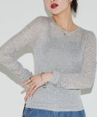 【ピエロ/Pierrot】のECLAM 袖シャーリングシアーカットソー 人気、トレンドファッション・服の通販 founy(ファニー) ファッション Fashion レディースファッション Fashion for Women トップス・カットソー Cut & Sew Tops カットソー・ベーシックTシャツ Cut-and-Sewn Tops / Stretch Tees & Basics 送料無料 Free Shipping 2025年 2025 2025春夏・S/S Spring/Summer 2025 SS25 インナー Innerwear キャミワンピース Cami Dress, Slip Dress シアー Sheer, See-Through シャーリング Shirring, Ruched ビスチェ Bustier, Corset Top プチプライス・低価格 Affordable / Budget Price thumbnail 166cm / 杢グレー / M|ID: prp329100004602048 ipo3291000000032720717
