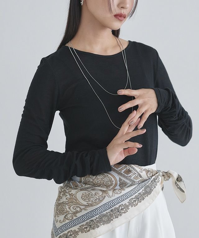 【ピエロ/Pierrot】の【会員優待】 ECLAM 袖シャーリングシアーカットソー 人気、トレンドファッション・服の通販 founy(ファニー) 　ファッション　Fashion　レディースファッション　Fashion for Women　トップス・カットソー　Cut & Sew Tops　カットソー・ベーシックTシャツ　Cut-and-Sewn Tops / Stretch Tees & Basics　インナー　Innerwear　キャミワンピース　Cami Dress, Slip Dress　シアー　Sheer, See-Through　シャーリング　Shirring, Ruched　ビスチェ　Bustier, Corset Top　プチプライス・低価格　Affordable / Budget Price　 other-1|ID: prp329100004602048 ipo3291000000033592826