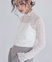 【ピエロ/Pierrot】のECLAM ストレッチレースロンT 人気、トレンドファッション・服の通販 founy(ファニー) ファッション Fashion レディースファッション Fashion for Women トップス・カットソー Cut & Sew Tops ロングTシャツ・Tシャツ Longline T-Shirts & Tees カットソー Cut and Sewn Top シンプル Simple, Minimal ストレッチ Stretch, Stretchy Fabric スリーブ Sleeve, Long Sleeve / Short Sleeve ビスチェ Bustier, Corset Top フィット Fit, Slim Fit プチプライス・低価格 Affordable / Budget Price ボトルネック Bottle Neck, Mock Neck レース Lace, Lace Fabric ロング Long, Long-Length |ID:prp329100004602071