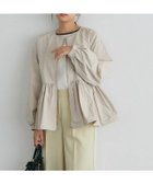 【ピエロ/Pierrot】のヘムフレアノーカラーブルゾン 人気、トレンドファッション・服の通販 founy(ファニー) ファッション Fashion レディースファッション Fashion for Women アウター Coat / Outerwear Collection レディースジャケット・軽アウター Jackets ブルゾンジャケット・スポーティアウター Blouson Jackets 2025年 2025 2025春夏・S/S Spring/Summer 2025 SS25 インナー Innerwear シンプル Simple, Minimal フェミニン Feminine, Girly フレア Flare, Flared ブルゾン Blouson, Bomber Jacket プチプライス・低価格 Affordable / Budget Price 人気 Popular, Best Seller thumbnail 166cm / ライトグレージュ / M|ID: prp329100004609314 ipo3291000000032969763