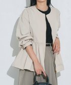 【ピエロ/Pierrot】のヘムフレアノーカラーブルゾン 人気、トレンドファッション・服の通販 founy(ファニー) ファッション Fashion レディースファッション Fashion for Women アウター Coat / Outerwear Collection レディースジャケット・軽アウター Jackets ブルゾンジャケット・スポーティアウター Blouson Jackets インナー Innerwear シンプル Simple, Minimal フェミニン Feminine, Girly フレア Flare, Flared ブルゾン Blouson, Bomber Jacket プチプライス・低価格 Affordable / Budget Price 人気 Popular, Best Seller thumbnail 162cm / ライトグレージュ / M|ID: prp329100004609314 ipo3291000000033515120