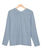【ピエロ/Pierrot】の2wayハイネックリボンブラウス 人気、トレンドファッション・服の通販 founy(ファニー) ファッション Fashion レディースファッション Fashion for Women トップス・カットソー Cut & Sew Tops シャツ・ブラウス・オフィスカジュアル Elegant Blouses & Button-Ups カフス Cuff Design シンプル Simple, Minimal スリーブ Sleeve, Long Sleeve / Short Sleeve ドット Polka Dot, Dot Pattern フェミニン Feminine, Girly プチプライス・低価格 Affordable / Budget Price リボン Ribbon, Bow 無地 Plain, Solid Color thumbnail 無地/スモークブルー|ID: prp329100004610064 ipo3291000000032979490