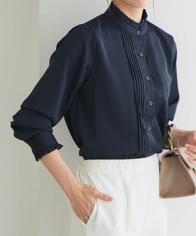 【ピエロ/Pierrot】 フリルネックピンタックブラウス人気、トレンドファッション・服の通販 founy(ファニー) ファッション Fashion レディースファッション Fashion for Women トップス・カットソー Cut & Sew Tops シャツ・ブラウス・オフィスカジュアル Elegant Blouses & Button-Ups インナー Innerwear ドット Polka Dot, Dot Pattern フリル Frill, Ruffle プチプライス・低価格 Affordable / Budget Price ロング Long, Long-Length エレガント 上品 Elegant 無地 Plain, Solid Color |ID:prp329100004610851