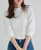 【ピエロ/Pierrot】の【会員優待】フリルネックピンタックブラウス 人気、トレンドファッション・服の通販 founy(ファニー) ファッション Fashion レディースファッション Fashion for Women トップス・カットソー Cut & Sew Tops シャツ・ブラウス・オフィスカジュアル Elegant Blouses & Button-Ups 送料無料 Free Shipping インナー Innerwear ドット Polka Dot, Dot Pattern フリル Frill, Ruffle プチプライス・低価格 Affordable / Budget Price ロング Long, Long-Length エレガント 上品 Elegant 無地 Plain, Solid Color thumbnail 167cm / オフホワイト / M|ID: prp329100004610851 ipo3291000000033772319