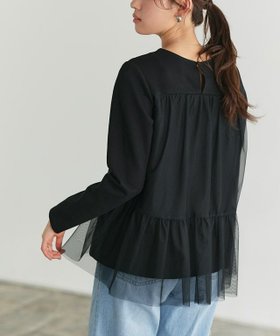 【ピエロ/Pierrot】 ティアードチュールドッキングプルオーバー人気、トレンドファッション・服の通販 founy(ファニー) ファッション Fashion レディースファッション Fashion for Women トップス・カットソー Cut & Sew Tops カジュアルプルオーバー・ニットトップス Pullovers & Knit Tops / Casual Pullovers 2025年 2025 2025春夏・S/S Spring/Summer 2025 SS25 シンプル Simple, Minimal チュール Tulip, Tulip Motif ドッキング Docking, Mixed Material プチプライス・低価格 Affordable / Budget Price |ID:prp329100004611699
